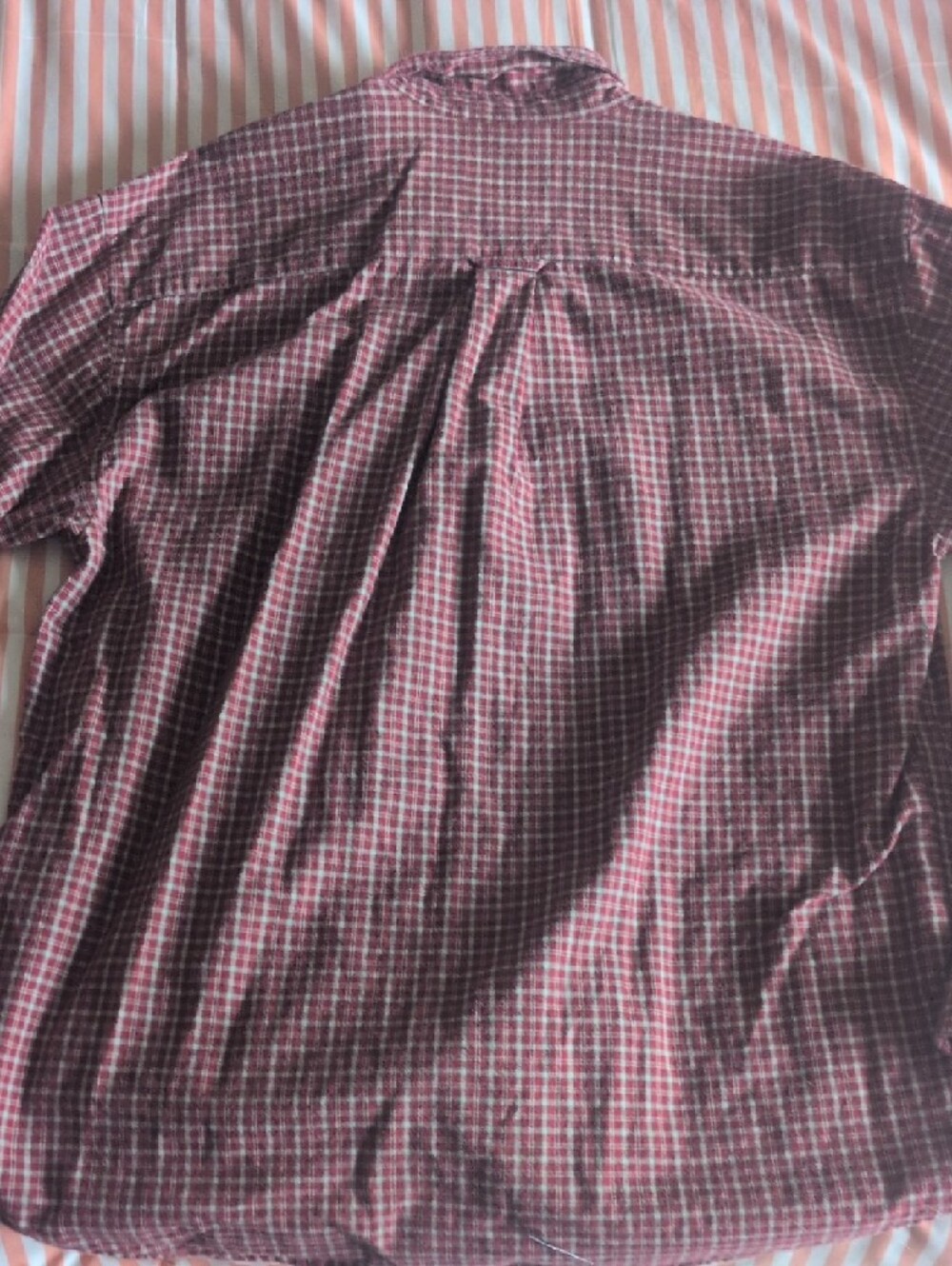Sonoma Red and White Plaid Short-Sleeve Button-Down Shirt - Picture 6 of 6